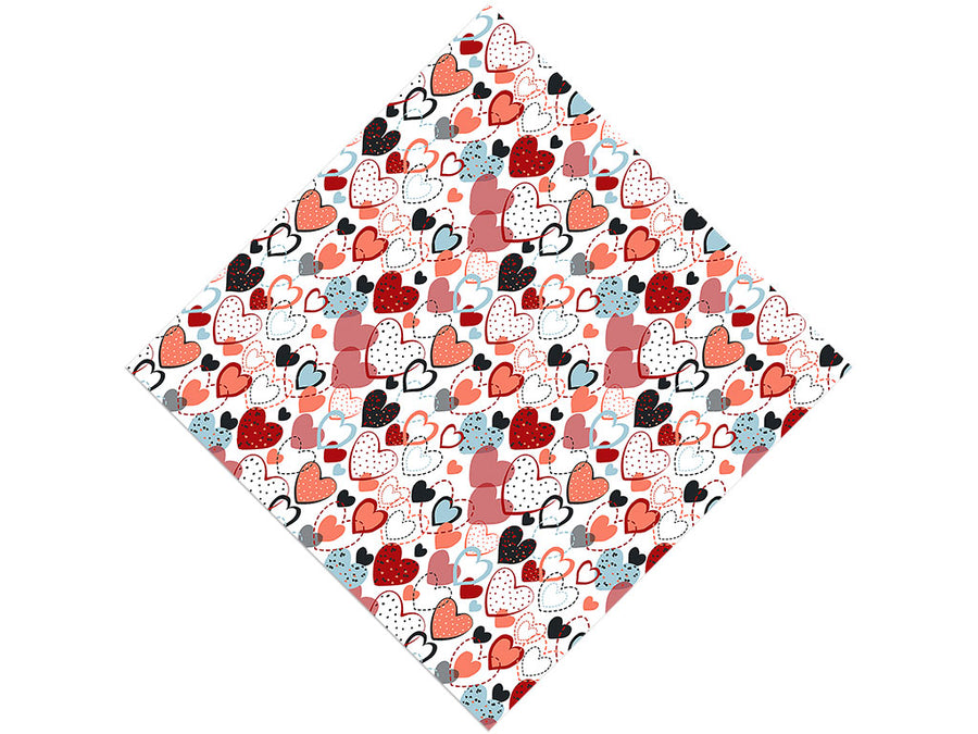 Overwhelming Love Heart Vinyl Wrap Pattern