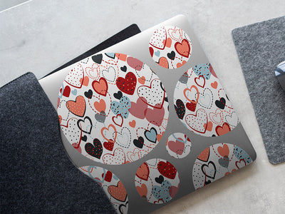 overwhelming love heart DIY Laptop Stickers