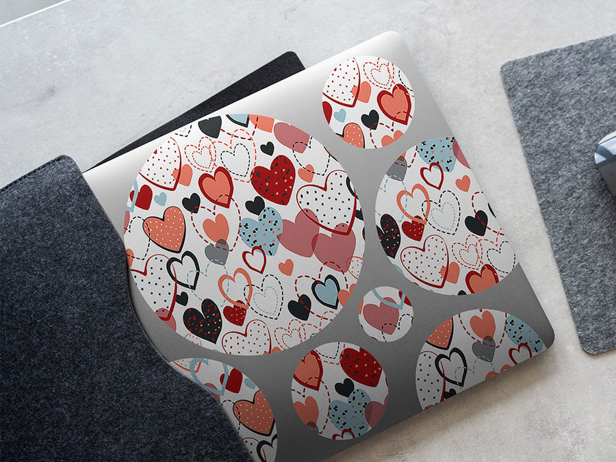 overwhelming love heart DIY Laptop Stickers