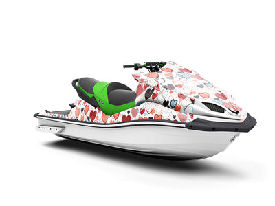 Overwhelming Love Heart Jet Ski Vinyl Customized Wrap