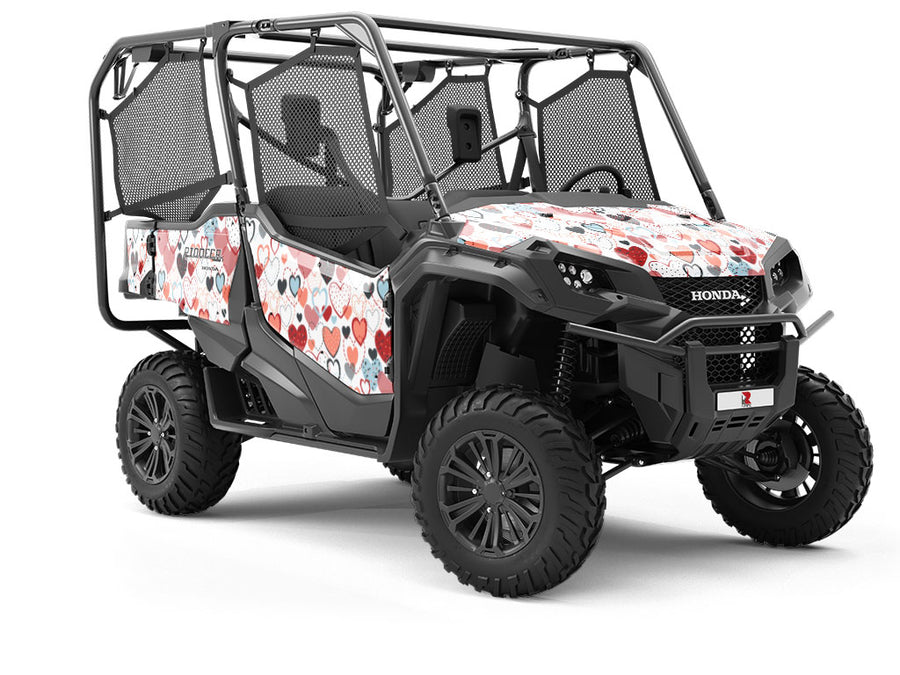 Overwhelming Love Heart Utility Vehicle Vinyl Wrap