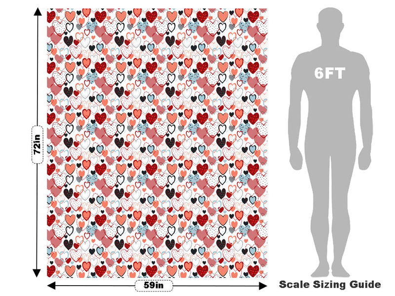 Overwhelming Love Heart Vehicle Wrap Scale~Rwraps Series 914 Overwhelming Love Heart Measurements~1