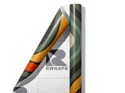 Oyster Cult Retro Wrap Film Sheets~Rwraps Series 914 Oyster Cult Retro Scrolled Sheet~3