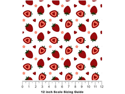 Ozark Beauty Fruit Vinyl Film Pattern Size 12 inch Scale~Rwraps Ozark Beauty Fruit Sizing Chart~2