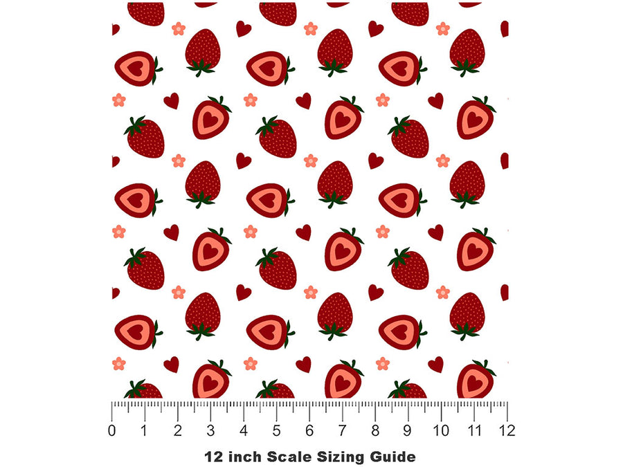 Ozark Beauty Fruit Vinyl Film Pattern Size 12 inch Scale~Rwraps Ozark Beauty Fruit Sizing Chart~2