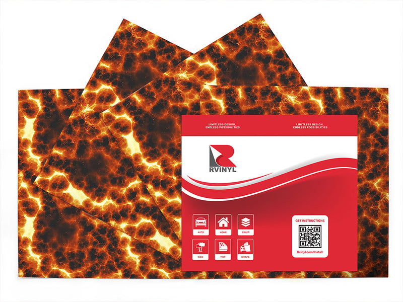 pacific rim lava Craft Vinyl Sheet Pack