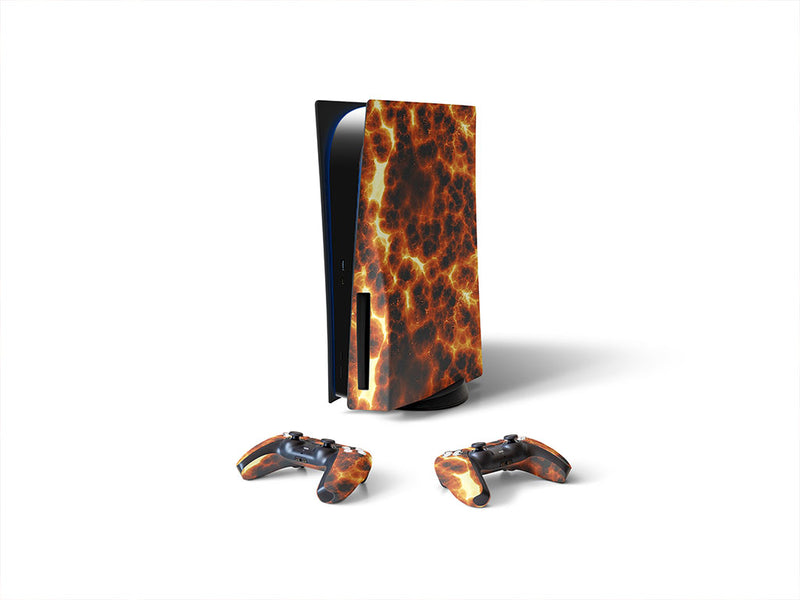 pacific rim lava Sony PS5 DIY Skin