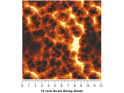 Pacific Rim Lava Vinyl Film Pattern Size 12 inch Scale~Rwraps Pacific Rim Lava Sizing Chart~2