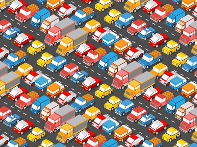 Packed Lot Cityscape Vinyl Wrap Pattern~Rwraps Series 914 Digitally Printed Vinyl Wrap~0