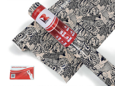 pained pleasure tattoo Craft Vinyl Roll