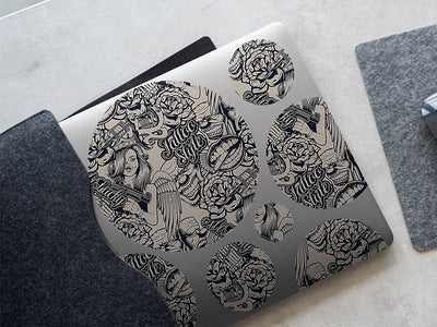pained pleasure tattoo DIY Laptop Stickers