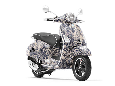 Pained Pleasure Tattoo Vespa Scooter Wrap Film