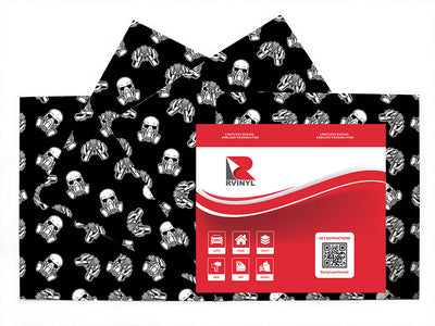 paint fumes skull and bones Craft Vinyl Sheet Pack