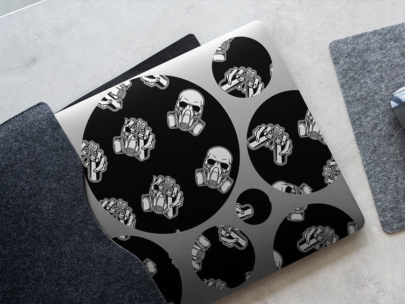 paint fumes skull and bones DIY Laptop Stickers