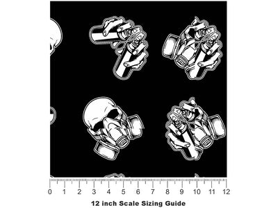 Paint Fumes Halloween Vinyl Film Pattern Size 12 inch Scale~Rwraps Paint Fumes Halloween Sizing Chart~2