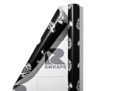 Paint Fumes Halloween Wrap Film Sheets~Rwraps Series 914 Paint Fumes Halloween Scrolled Sheet~3
