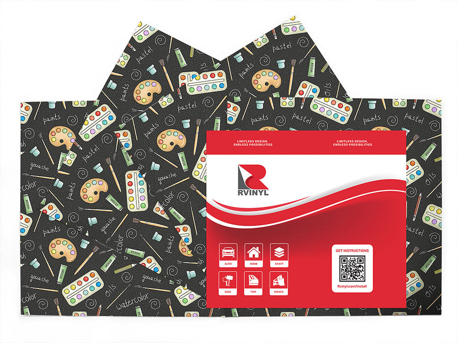 paint palette hobby Craft Vinyl Sheet Pack