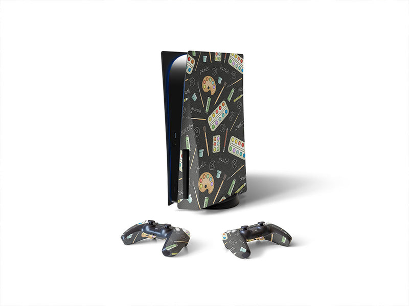 paint palette hobby Sony PS5 DIY Skin