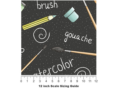 Paint Palette Hobby Vinyl Film Pattern Size 12 inch Scale~Rwraps Paint Palette Hobby Sizing Chart~2