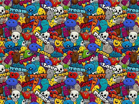 Paint Toys Graffiti Vinyl Wrap Pattern~Rwraps Series 914 Digitally Printed Vinyl Wrap~0