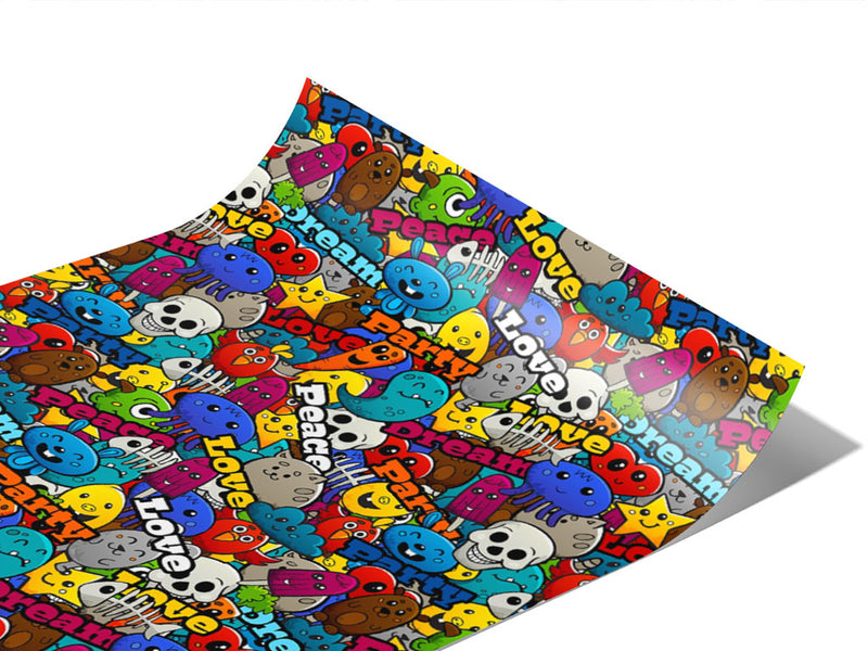 Paint Toys Graffiti Vinyl Wraps~Rwraps Series 914 Digitally Printed Vinyl Wrap~0