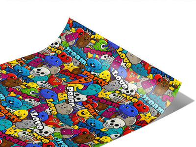 Paint Toys Graffiti Vinyl Wraps~Rwraps Series 914 Digitally Printed Vinyl Wrap~0