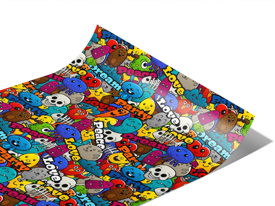 Paint Toys Graffiti Vinyl Wraps~Rwraps Series 914 Digitally Printed Vinyl Wrap~0