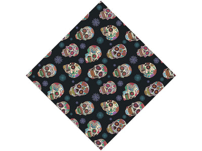 Painted Calaveras Day of the Dead Vinyl Wrap Pattern