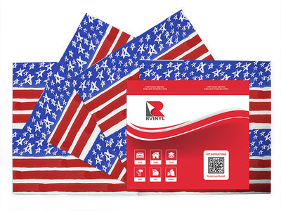 painted flag  Craft Vinyl Sheet Pack