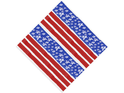 Painted Flag Americana Vinyl Wrap Pattern