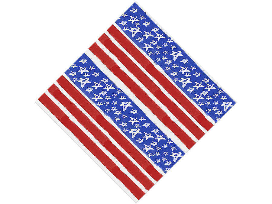 Painted Flag Americana Vinyl Wrap Pattern