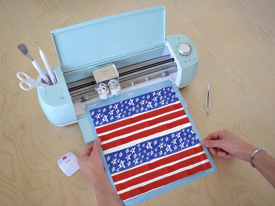 painted flag  Cricut Compatible Vinyl