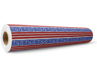 Painted Flag Americana Wrap Film Wholesale Roll~Rwraps Series 914 Digitally Printed Vinyl Roll~5