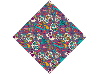 Painted Skulls Halloween Vinyl Wrap Pattern