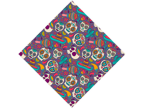 Painted Skulls Halloween Vinyl Wrap Pattern