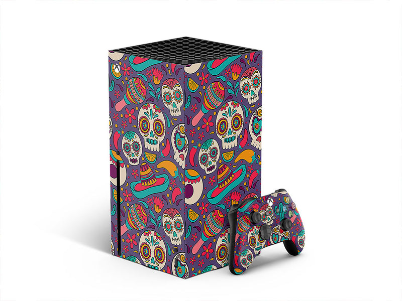 painted skulls skull and bones XBOX DIY Decal