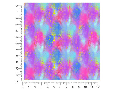 painted synthesis tie dye 1ft x 1ft Craft Sheets