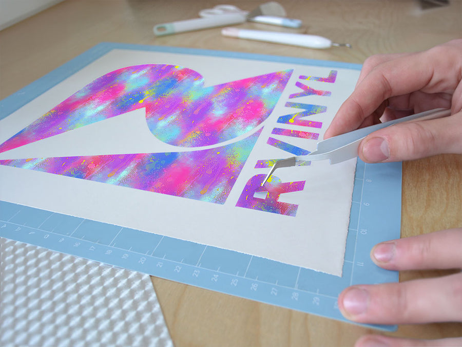 painted synthesis tie dye Easy Weed Craft Vinyl