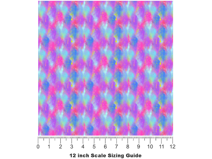 Painted Synthesis Tie Dye Vinyl Film Pattern Size 12 inch Scale~Rwraps Painted Synthesis Tie Dye Sizing Chart~2