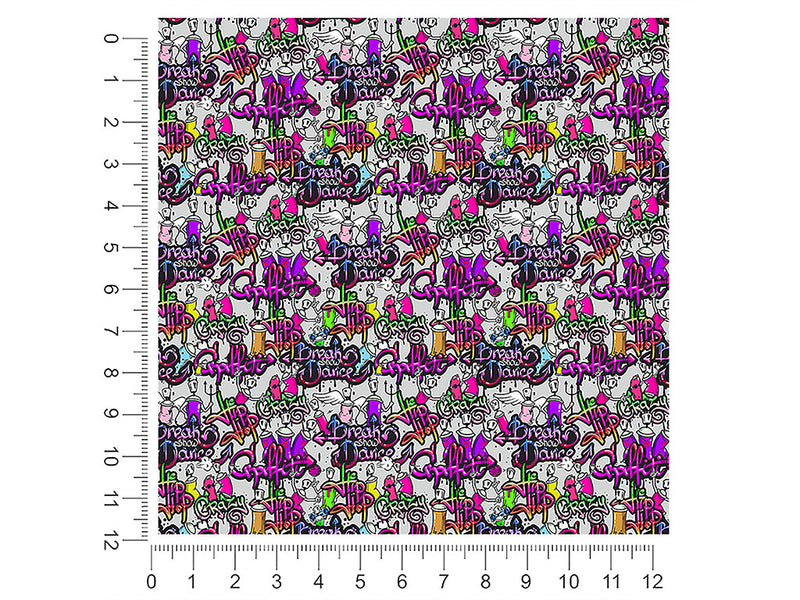 painted touch graffiti 1ft x 1ft Craft Sheets