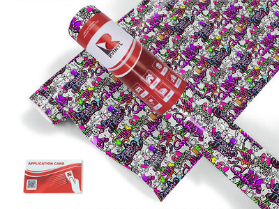 painted touch graffiti Craft Vinyl Roll