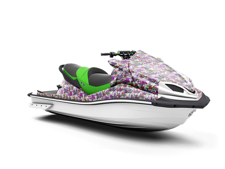 Painted Touch Graffiti Jet Ski Vinyl Customized Wrap