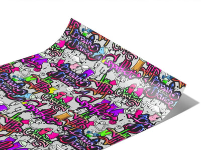 Painted Touch Graffiti Vinyl Wraps~Rwraps Series 914 Digitally Printed Vinyl Wrap~0