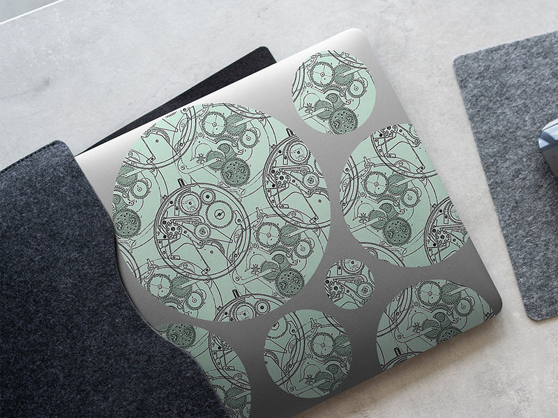 pale clockwork steampunk DIY Laptop Stickers