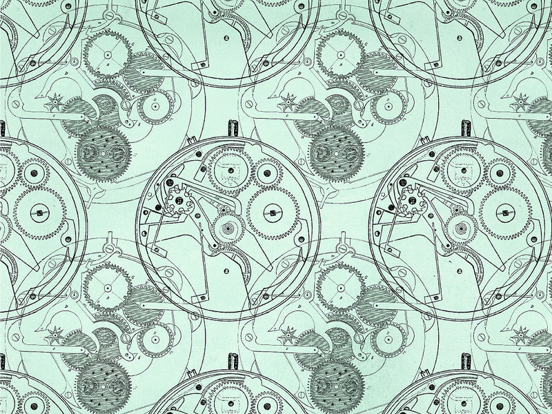 Pale Clockwork Steampunk Vinyl Wrap Pattern~Rwraps Series 914 Digitally Printed Vinyl Wrap~0