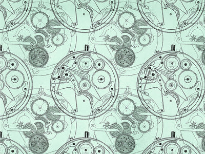 Pale Clockwork Steampunk Vinyl Wrap Pattern~Rwraps Series 914 Digitally Printed Vinyl Wrap~0