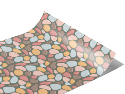 Pale Earth Cobblestone Vinyl Wraps~Rwraps Series 914 Digitally Printed Vinyl Wrap~1