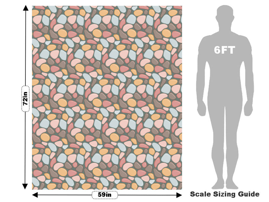 Pale Earth Cobblestone Vehicle Wrap Scale~Rwraps Series 914 Pale Earth Cobblestone Measurements~2