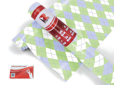 pale plum argyle Craft Vinyl Roll