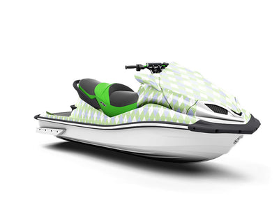 Pale Plum Argyle Jet Ski Vinyl Customized Wrap